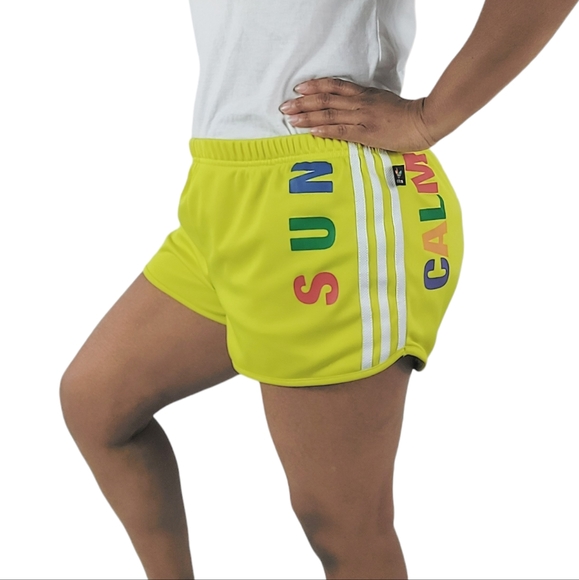 Adidas Originals Pharrell Williams TBIITD PW Yellow Shorts - Picture 1 of 13